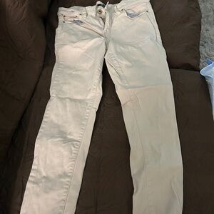 Tommy Hilfiger Cream Straight Leg Jeans